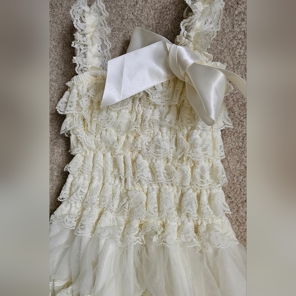 Girl's Vintage Inspired Lace Dress, Flower Girl, Tea Party Aesthetic NWOT - Picture 6 of 8